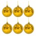 Parlak Cici Top Yılbaşı Ağacı Süsü Gold 4Cm